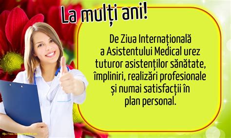 Felicitari De Ziua Asistenţilor Medicali 12 Mai Ziua Asistentilor