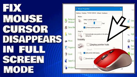 How To Fix Mouse Cursor Disappears When Playing Games In Full Screen