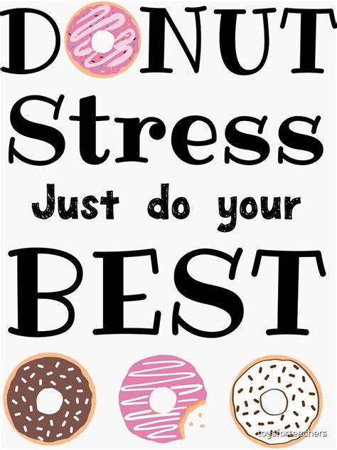 Donut Stress Testing Week Teachers Sticker For Sale By