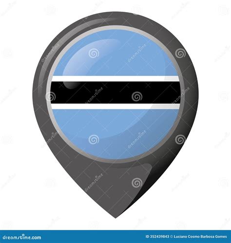 Flag Of Botswana, Botswana Flag, National Flag Of Botswana. Fabric And