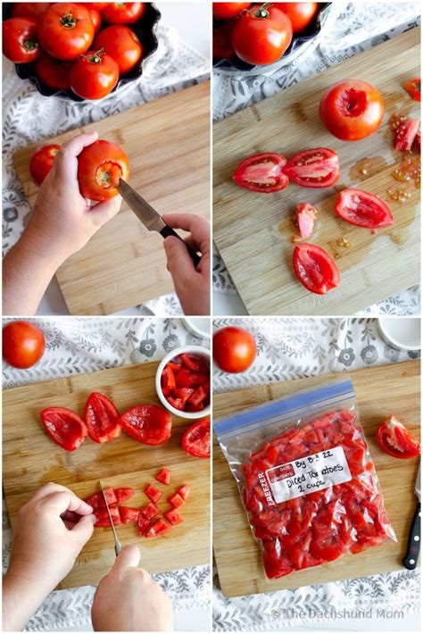 How To Freeze Tomatoes The Dachshund Mom