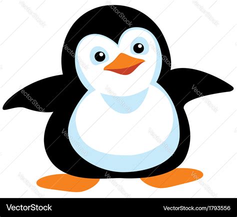 Cartoon penguin Royalty Free Vector Image - VectorStock