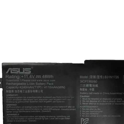 Asus ROG OEM Laptop Battery For ASUS ROG Strix G15 G512 G512LI Series ...
