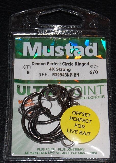 Mustad R Bln Ultra Point Size X Strong Ringed Circle Hooks