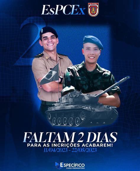 Inscrições Para O Espcex - Curso - ⚠️ FALTAM DOIS DIAS PARA AS INSCRIÇÕES DA EsPCEx ACABAREM! 🪖 ...