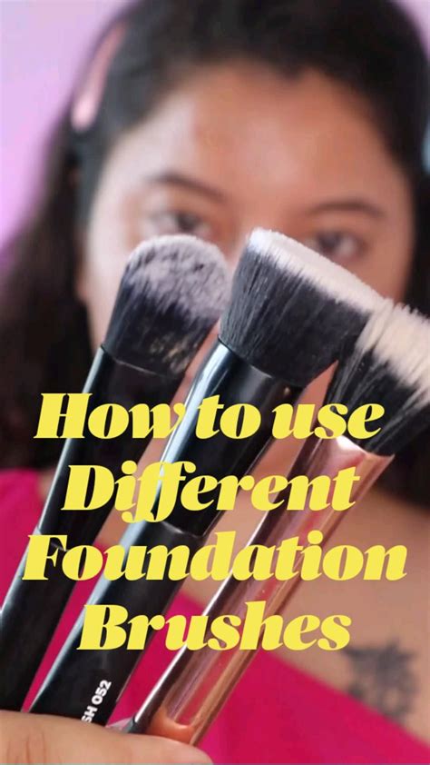 How to use different foundation brushes – Artofit