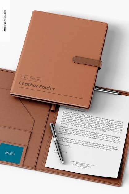 Leather Folder Mockup Atelier Yuwa Ciao Jp