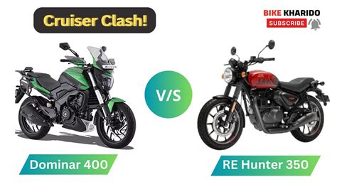 Bajaj Dominar 400 Vs Royal Enfield Hunter 350 Cruiser Clash