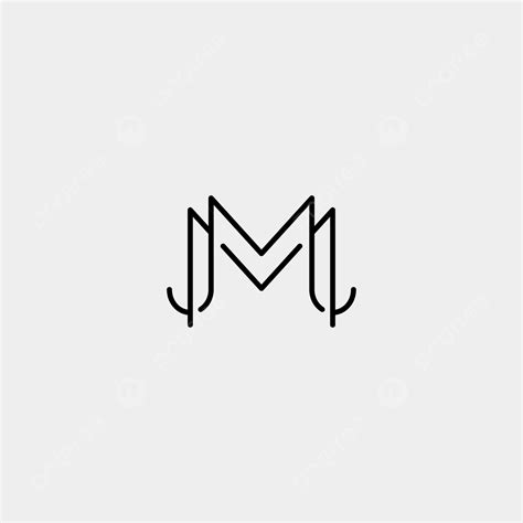 Diseño De Logotipo Monograma Letra M Mm Mínimo Descarga gratuita de