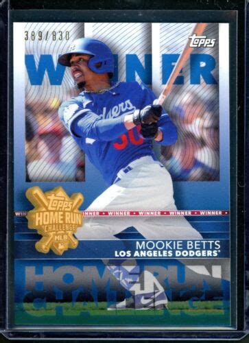 Mookie Betts Topps Home Run Challenge Winner Ebay