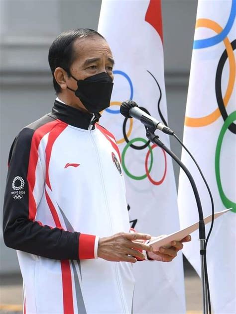 Nasional Presiden Jokowi Lepas Kontingen Indonesia Ke Olimpiade Tokyo