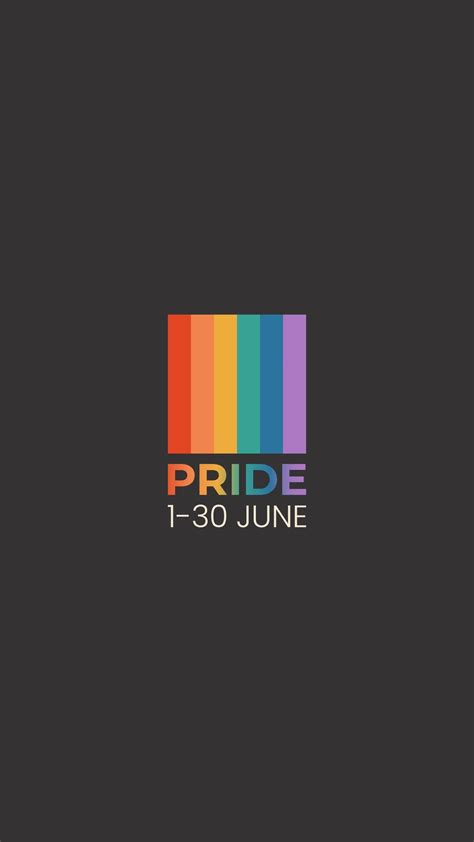 LGBTQ Pride Month Vertical Banner Card Poster Template With Rainbow Gay Parade Celebration