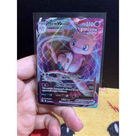 Pokemon Tcg Mew Vmax Fusion Strike Shopee Malaysia