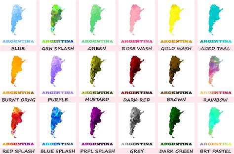 Argentina Map Print Outline Wall Map of Argentina – GalleryThane