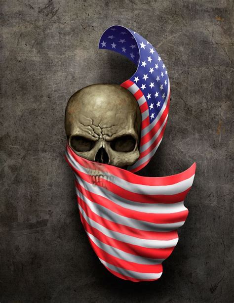 Skull+Flag Tattoo by *Frank-Walls | Skull wallpaper, Skull flag, Skull ...