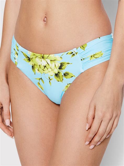 Seafolly Dół od bikini Full Bloom 40145 932 Niebieski Modivo pl