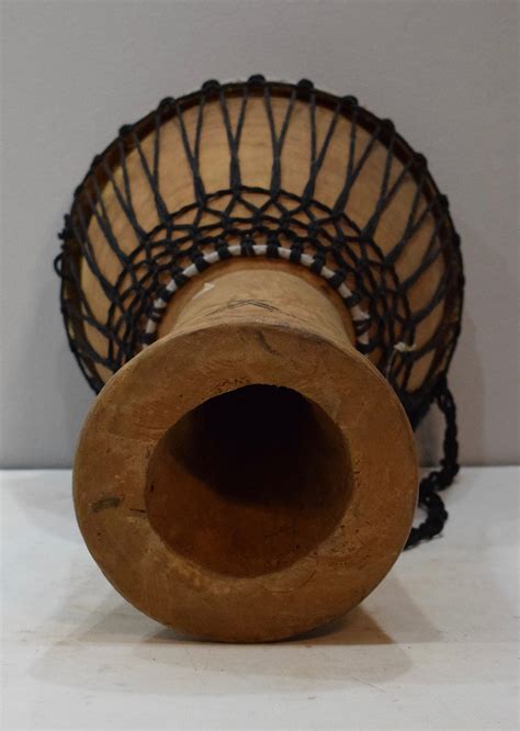 African Drum Djembe Wood West Africa Handmade Musical Vintage Community