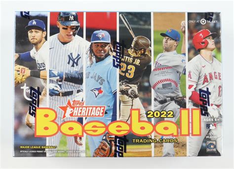 2022 Topps Heritage Baseball Mega Box Of 17 Packs Pristine Auction