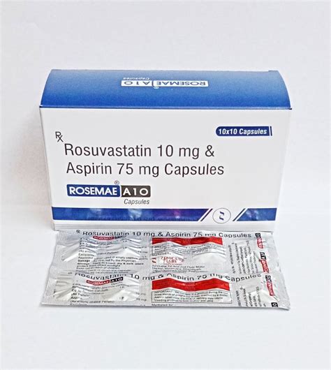 Allopathic Rosuvastatin 10mg Clopidogrel 75mg Aspirin 75mg Capsule