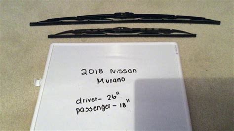 🚗 🚕 2018 Nissan Murano Wiper Blade Replacement Size 🔴 Youtube