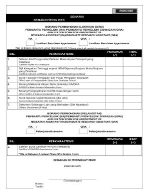 Garis Panduan GRA Pdf CRIM UKM Doc Template PdfFiller