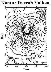 Gambar Peta Kontur Gunung Api | Gambar Peta Geografi Wilayah Kota ...