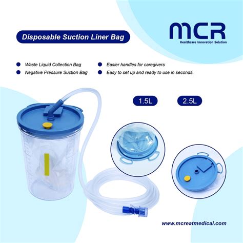 Disposable Collection Fluid Negative Pressure Suction Liner Suction