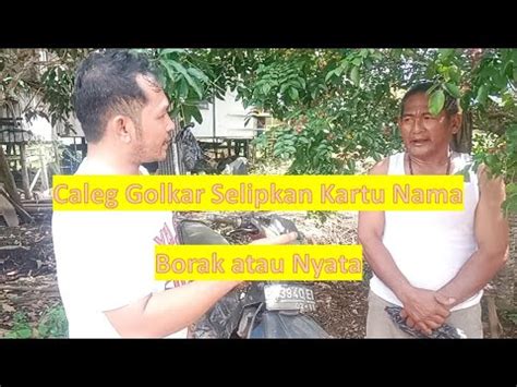 Benar Atau Hoak Sembako Baznas Ada Kartu Nama Caleg Golkar Youtube