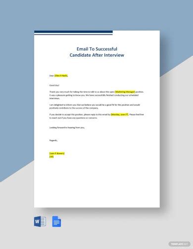 11 Follow Up Email Templates After Interview Doc Pdf