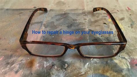 How To Repair A Hinge On Your Eyeglasses Youtube