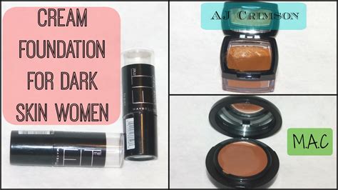 166 Cream Foundation For Dark Skin Tones Swatched On Face Youtube