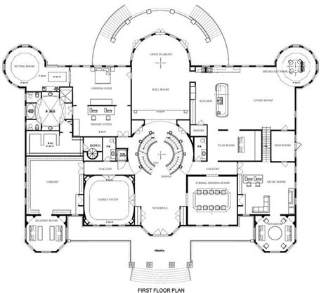 Mansion First Floorplan Mansion Floor Plan Luxury Floor Plans Floor Plans