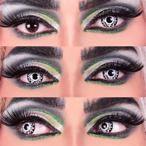 green costume contact lenses 2