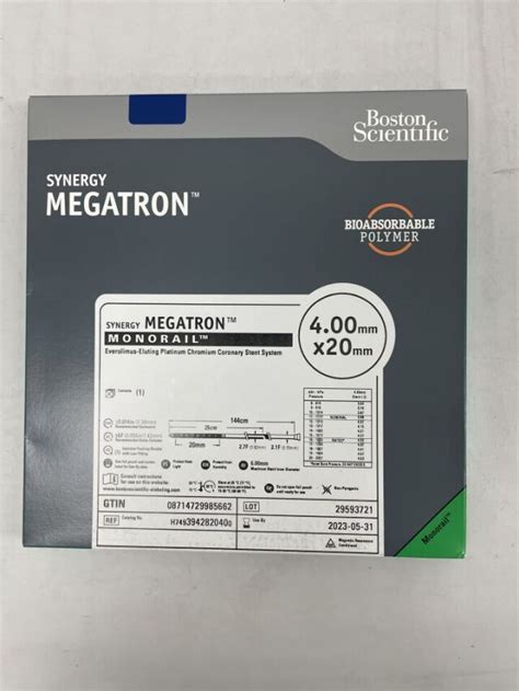 New Boston Scientific 394282040 Synergy Megatron Everolimus Eluting