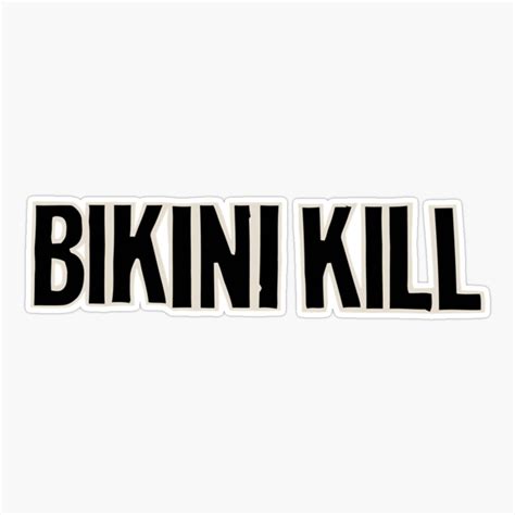 Onim Bikini Kill Is An American Punk Rock Band Sticker Phone Decal Water Bottle Stickers Car