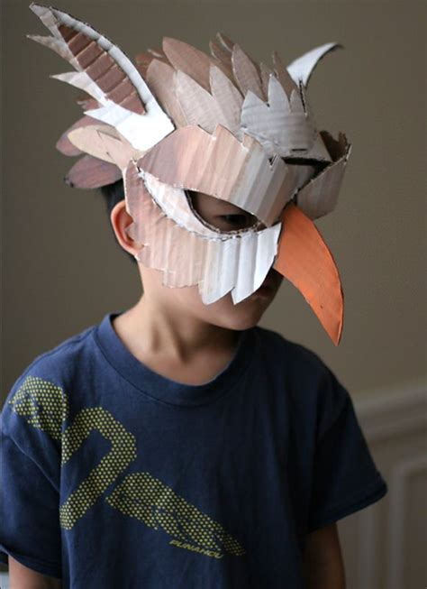 10 DIY Cardboard & Paper Masks for Halloween | Halloween costumes kids homemade, Diy halloween ...