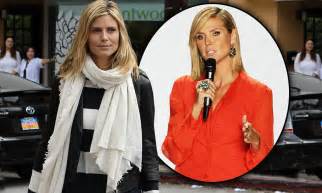 Heidi Klum To Pose Nude For Project Runway Campaign But Today She Covers Up In A Black And