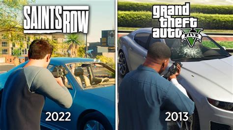 Saints Row 2022 Vs GTA 5 Details Comparison YouTube