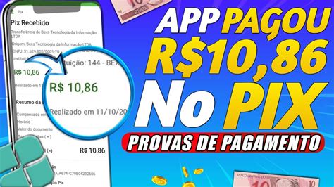 PAGOU R 10 86 No PIX APPS Para GANHAR DINHEIRO PROVAS DE PAGAMENTO