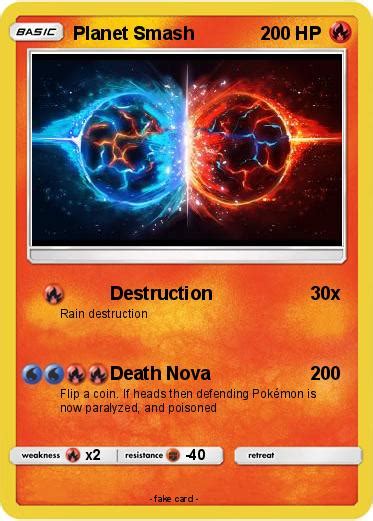 Pokémon Planet Smash Destruction My Pokemon Card