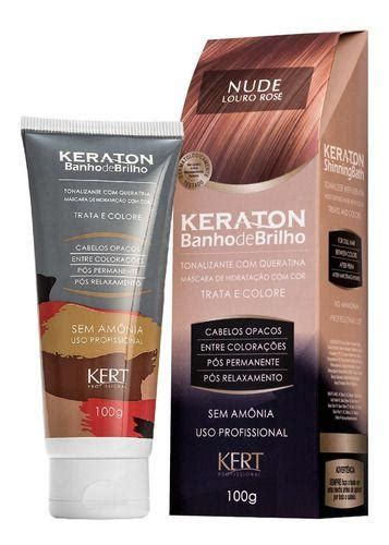 Banho De Brilho Nude Louro Rose Keraton Kert 100g Tinta De Cabelo Magazine Luiza