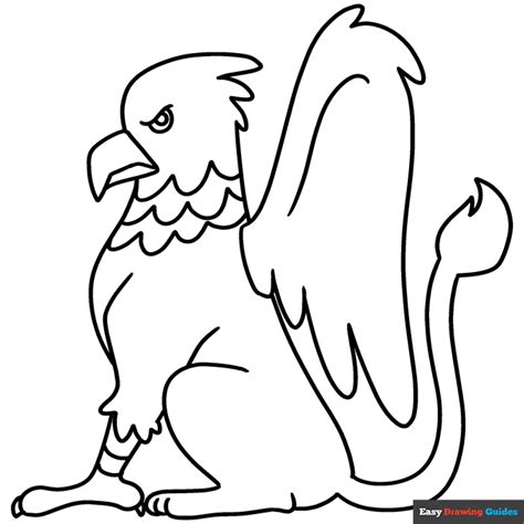 Griffin Coloring Page | Easy Drawing Guides