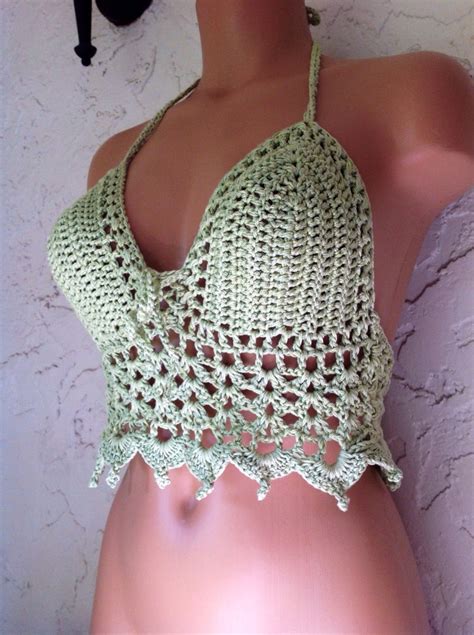 Sexy Crochet Halter Top Pattern In Pdf Etsy Norway