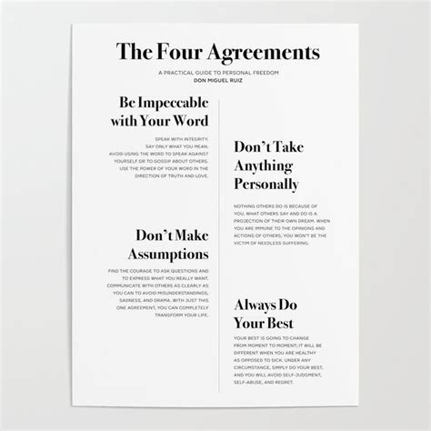 The Four Agreements Poster