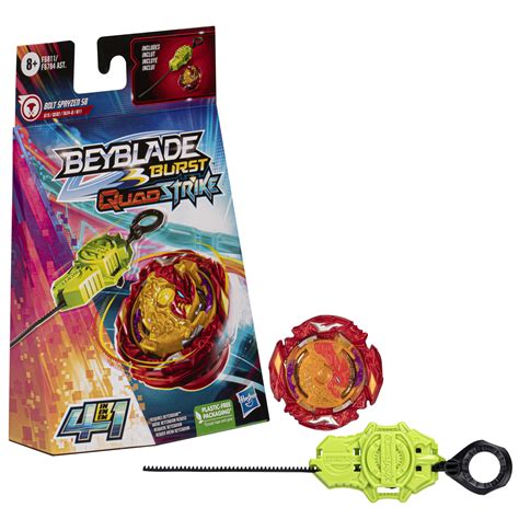 Beyblade Burst Quadstrike Bolt Spryzen S8 Spinning Top Starter Pack