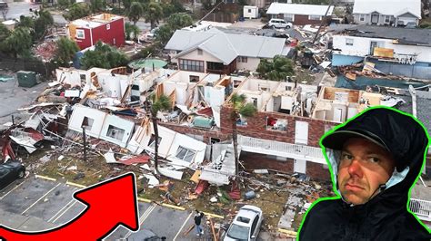 Terrifying Drone Video Tornado Damage In Panama City Beach FL YouTube