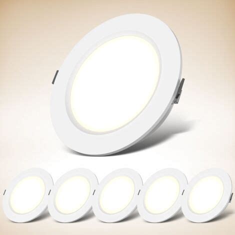 B K Licht Set De 6 Lampes LED Encastrables Salle De Bain Cuisine