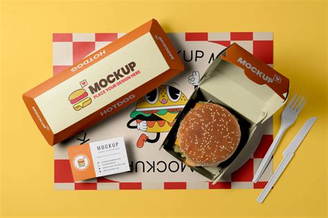 Psd Fast Food Packing Mockup