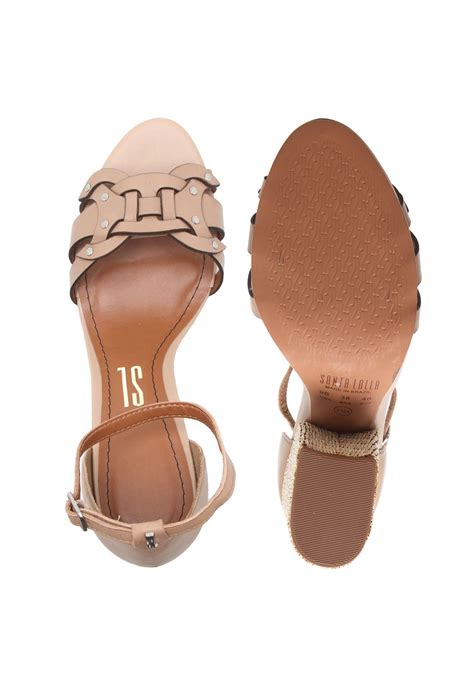 Sandália Couro Santa Lolla Espadrille Nude Compre Agora Dafiti Brasil