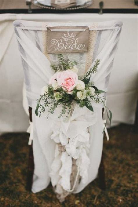 Creative Wedding Chair Decor With Fabric And Ribbons Part